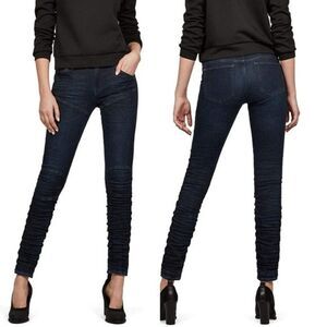 G-Star Raw Womens Size W25/ L30 5620 STAQ 3D Mid Skinny Jeans